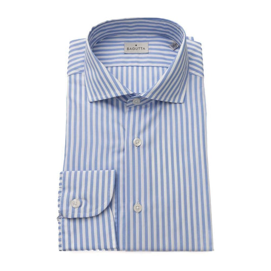 Bagutta Elegant Medium Fit French Collar Shirt light-blue-cotton-shirt-28 product-23936-858930229-c338d3e9-673.jpg