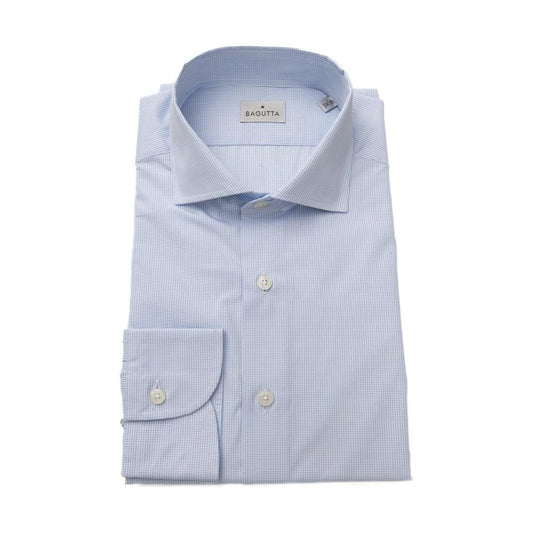 Bagutta Elegant Light Blue Cotton Shirt with French Collar light-blue-cotton-shirt-53 product-23938-670745592-4294af1c-686.jpg