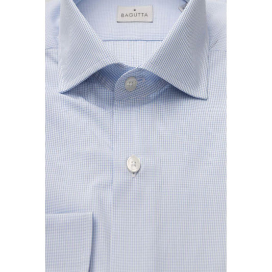 Bagutta Elegant Light Blue Cotton Shirt with French Collar light-blue-cotton-shirt-53 product-23938-826587772-43280c06-06c.jpg
