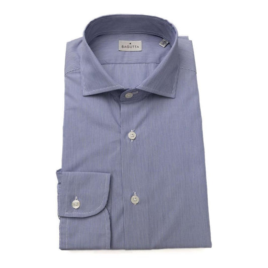 Bagutta Elegant Medium Fit French Collar Shirt light-blue-cotton-shirt-10 product-23941-2005805873-4f4c2305-08f.jpg