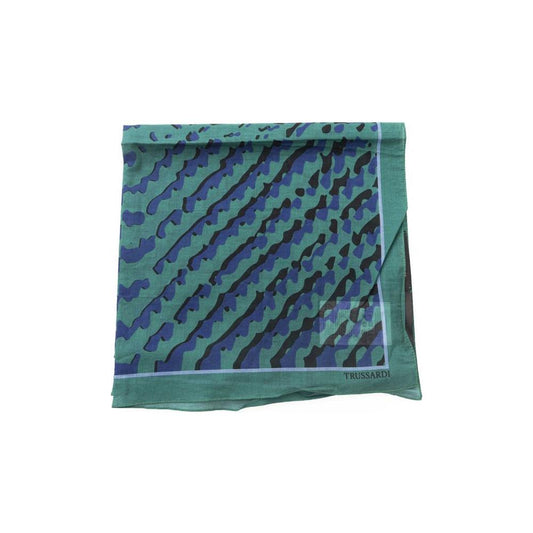 Trussardi Elegant Green Cotton Scarf green-cotton-scarf product-23991-1758002179-e88a5e3f-8c1.jpg
