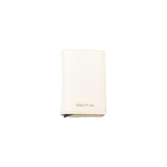 Cerruti 1881 Chic Beige Calf Leather Wallet for Men beige-calf-leather-wallet