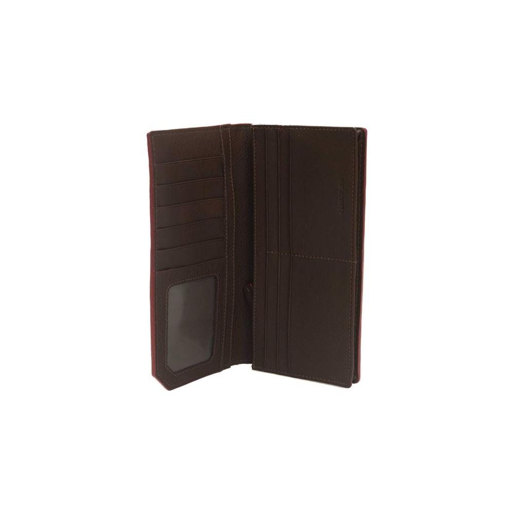 Cerruti 1881 Timeless Leather Billfold – Classic Elegance brown-calf-leather-wallet-1