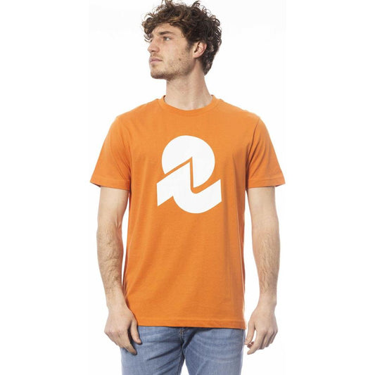 Invicta Orange Logo Crew Neck Tee orange-cotton-t-shirt-3