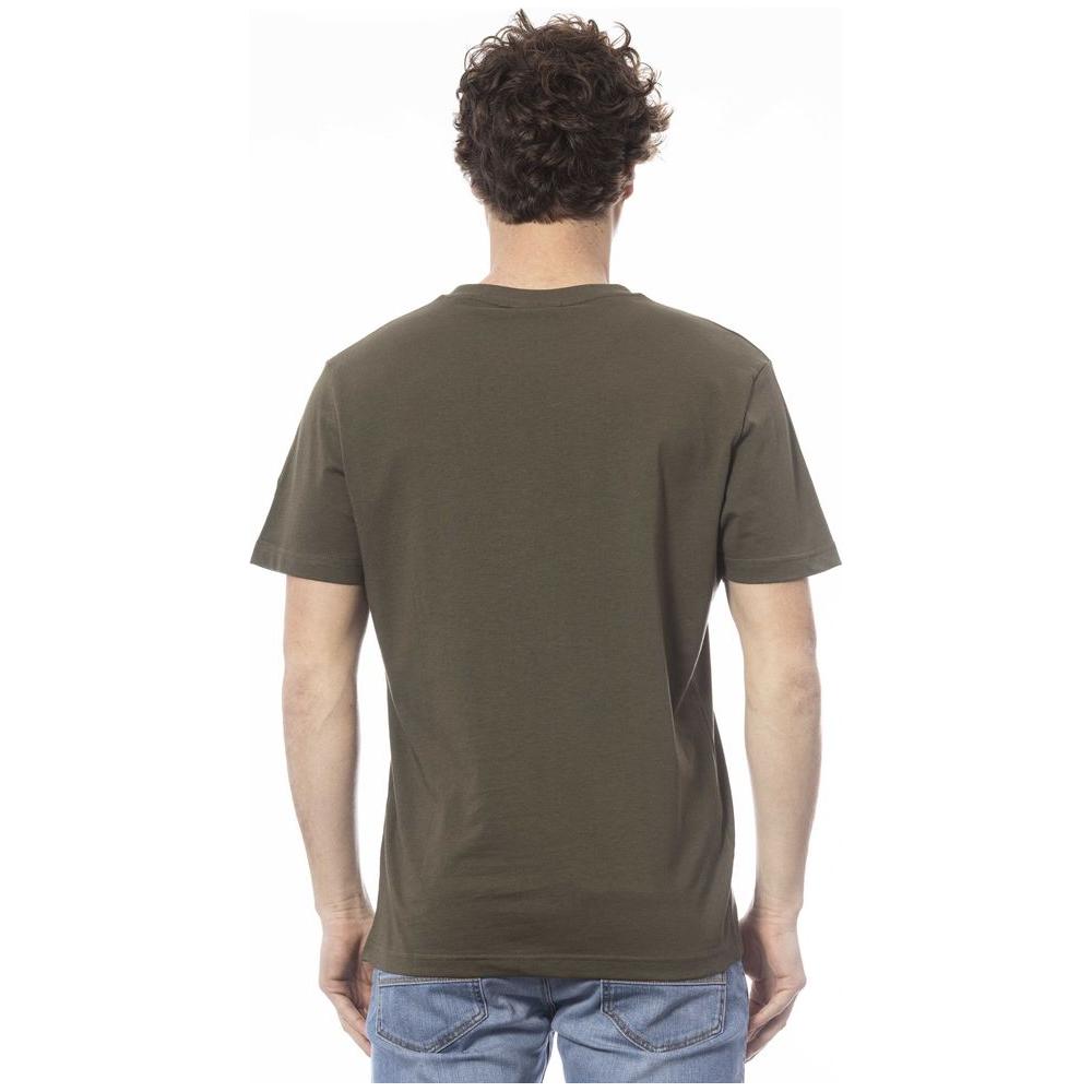 Invicta Elegant Green Crew Neck Cotton Tee green-cotton-t-shirt-6
