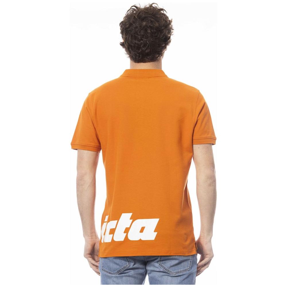 Invicta Elegant Orange Short Sleeve Polo for Men orange-cotton-polo-shirt-1