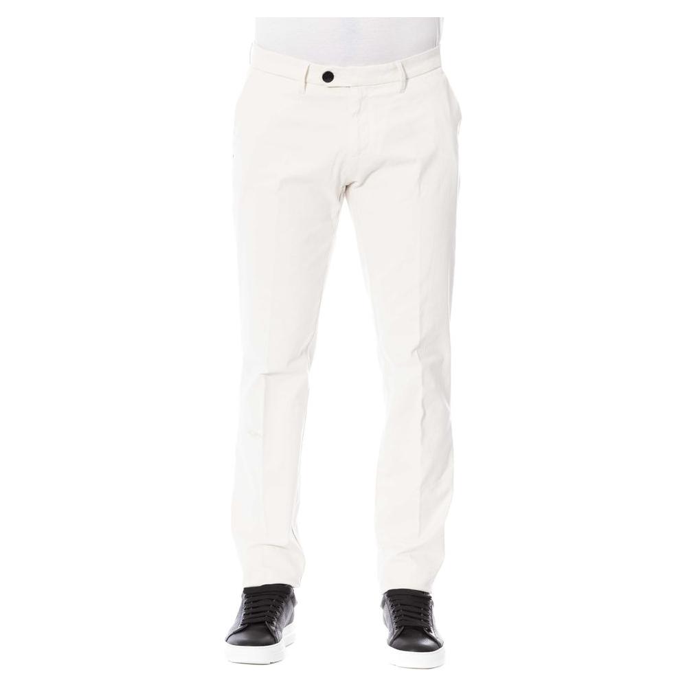 Trussardi Elegant White Cotton Blend Trousers white-cotton-jeans-pant-16 product-24073-744149290-8f598d2e-e39.jpg