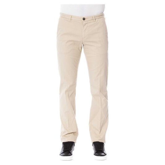 Trussardi Chic Beige Cotton Blend Trousers beige-cotton-jeans-pant-10 product-24074-332443789-6c3dccc2-98e.jpg