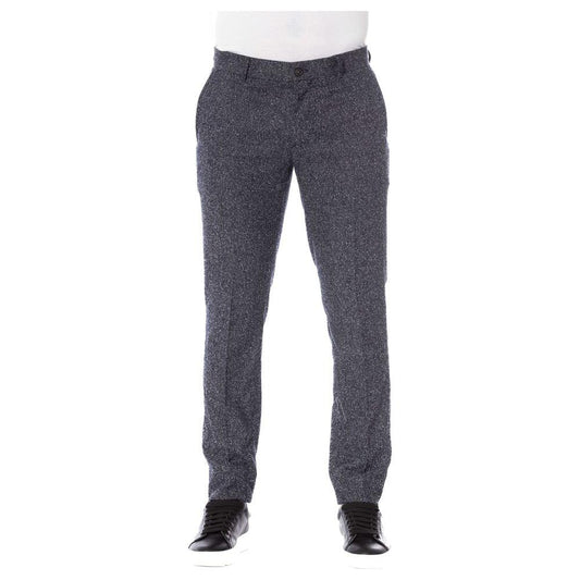 Trussardi Sleek Black Designer Trousers black-cotton-jeans-pant-10 product-24076-894474118-037caaf8-9e4.jpg