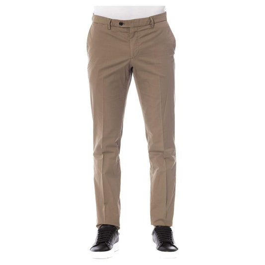 Trussardi Elegant Cotton Trousers in Classic Brown brown-cotton-jeans-pant-13 product-24081-881728270-279f23d4-b4e.jpg