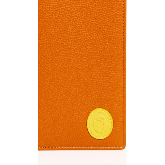 Trussardi Elegant Leather Bifold Wallet in Rich Brown brown-leather-wallet-5