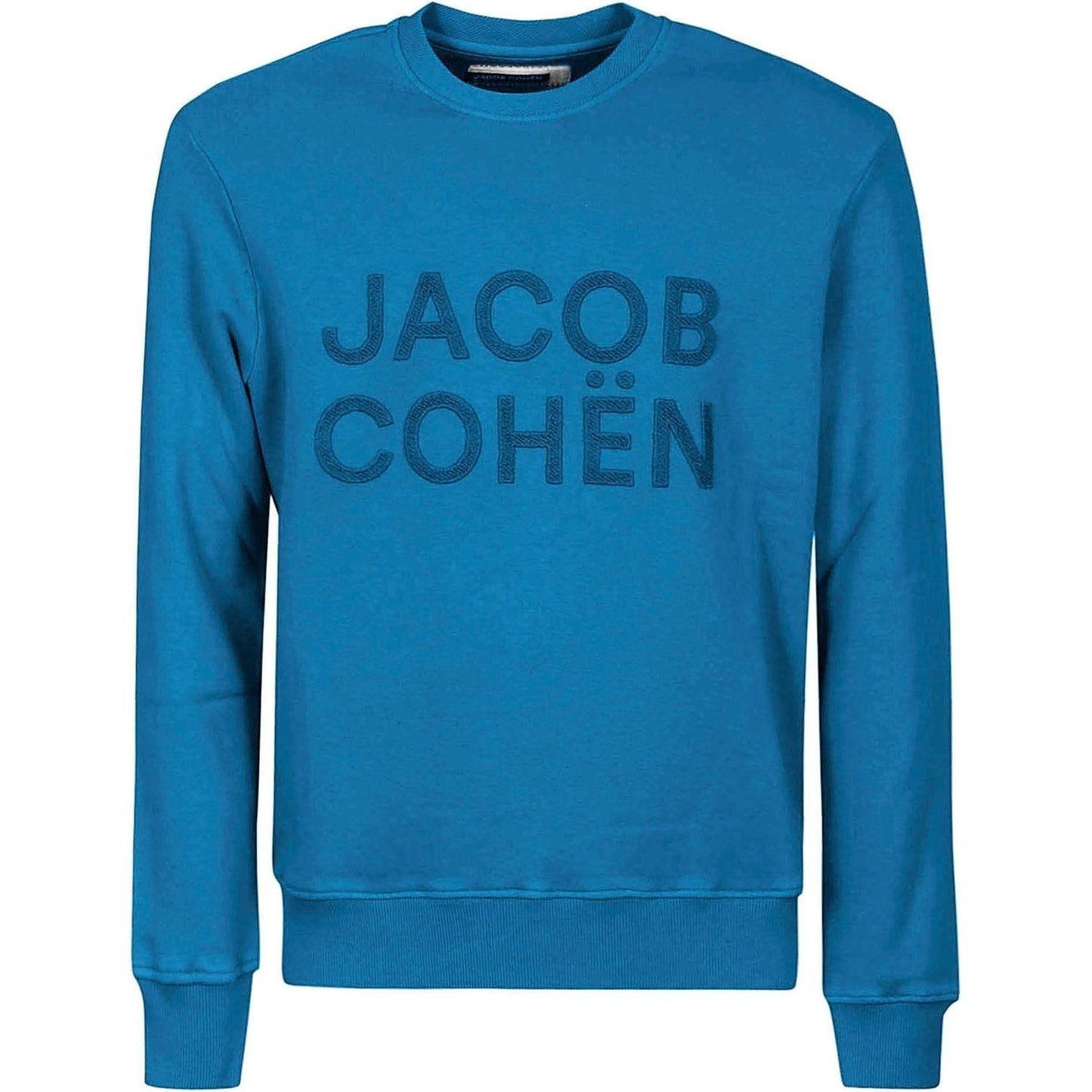 Jacob Cohen Elegant Sporty Men's Light Blue Sweatshirt light-blue-cotton-sweater-5 product-6322-1515011832-52aa90c5-dc1.jpg