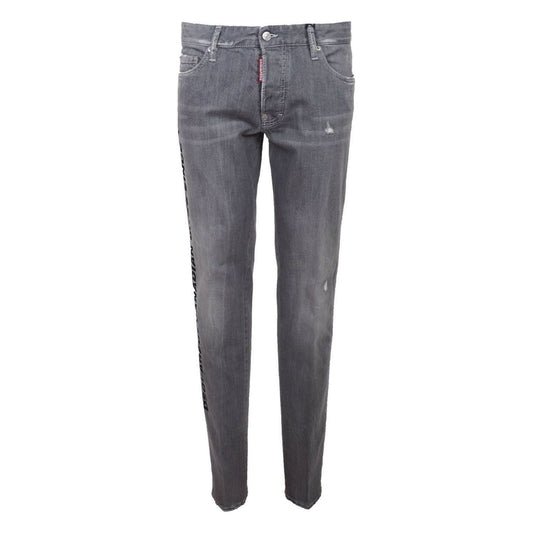 Dsquared² Chic Gray Denim with Signature Logo gray-cotton-jeans-pant