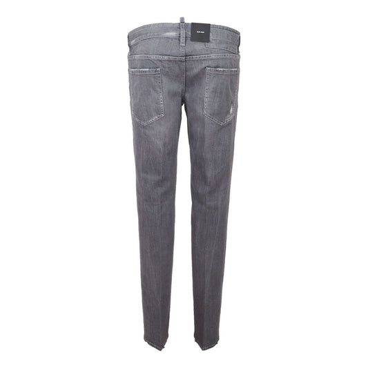 Dsquared² Chic Gray Denim with Signature Logo gray-cotton-jeans-pant
