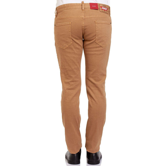 Dsquared² Sleek Brown Denim with Stretch brown-cotton-jeans-pant-4