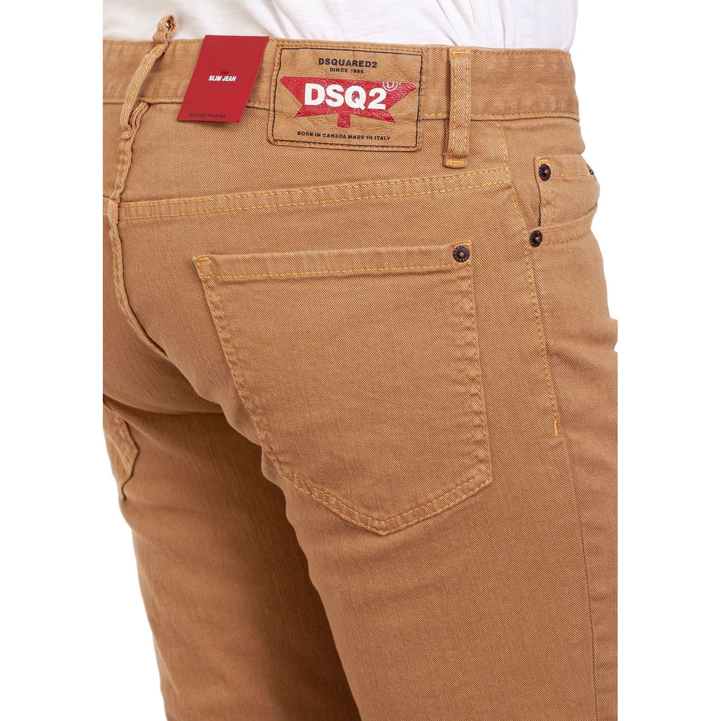 Dsquared² Sleek Brown Denim with Stretch brown-cotton-jeans-pant-4 product-6893-323856149-a433cbfa-52a.jpg