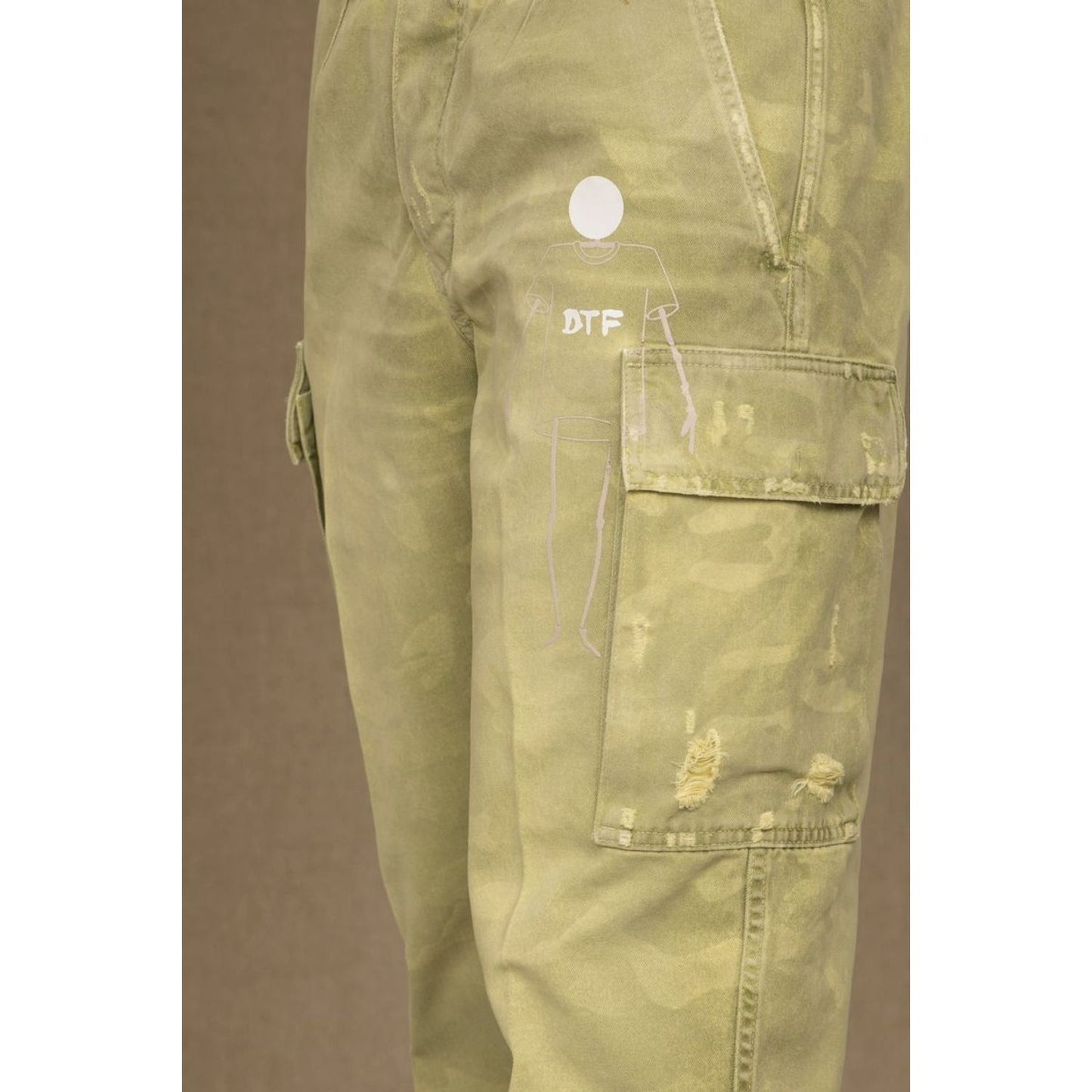 Don The Fuller Military Green Mid-Waist Designer Jeans green-cotton-jeans-pant-10