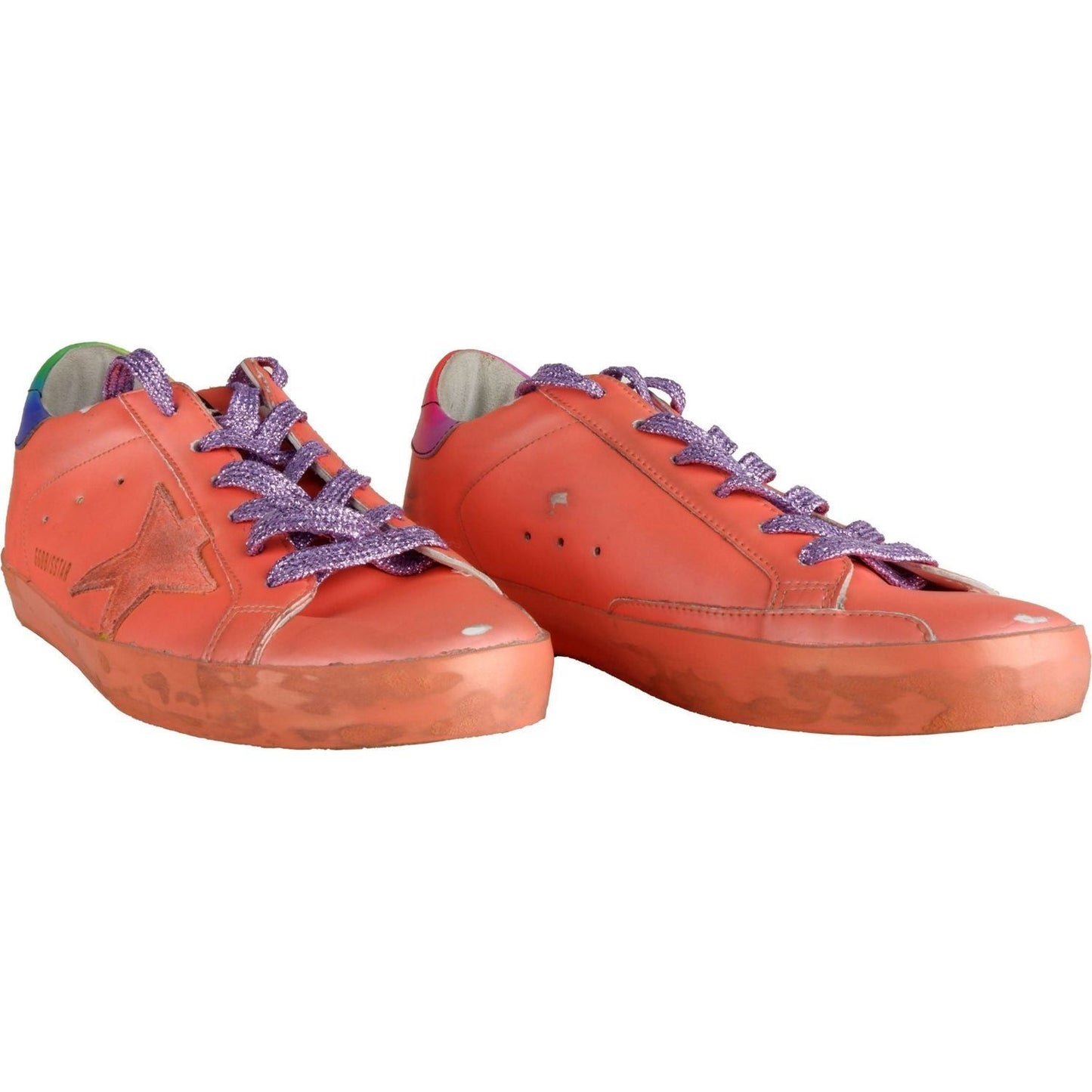 Golden Goose Orange Glitter Lace Sneakers with Suede Accents orange-leather-sneaker product-7187-589265225-scaled-d5efe9b3-e78.jpg