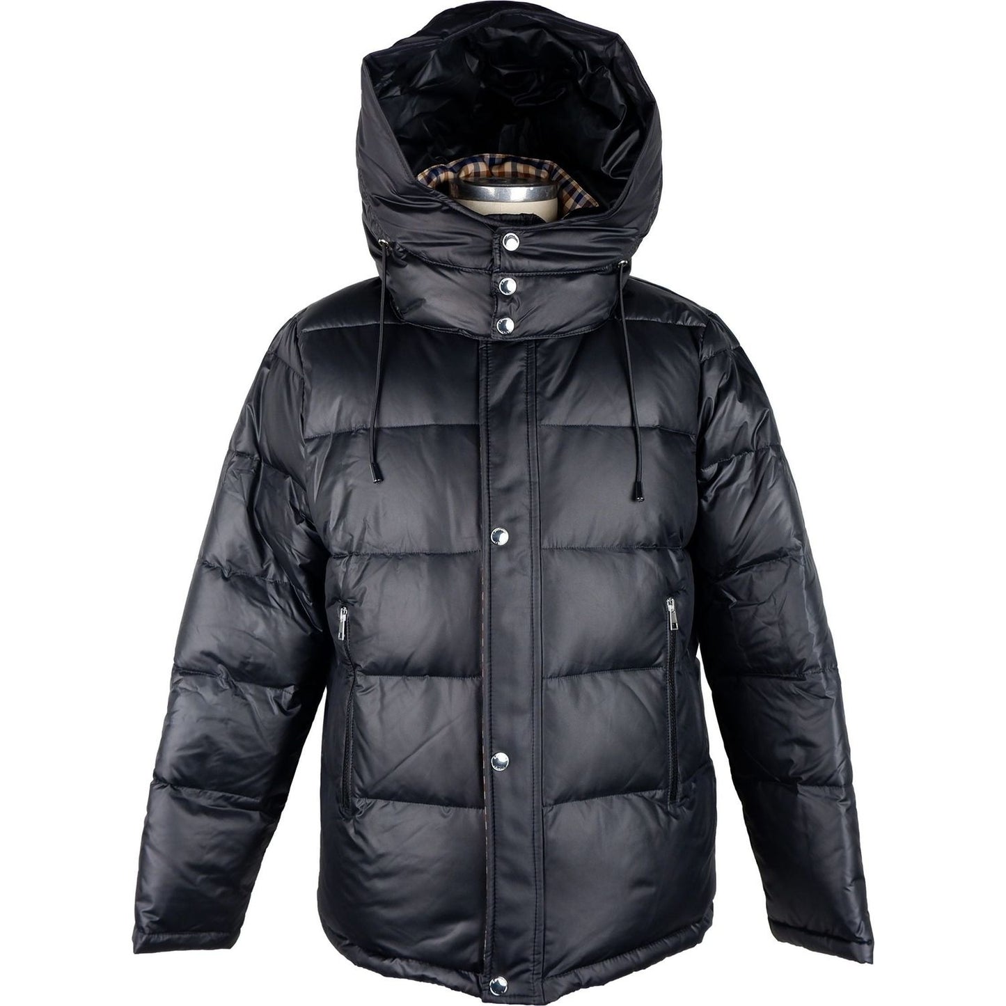 Aquascutum Elegant Black Padded Jacket with Removable Hood MAN COATS & JACKETS black-polyester-jacket-3 product-7381-1672750303-scaled-25bf6ebf-a95.jpg