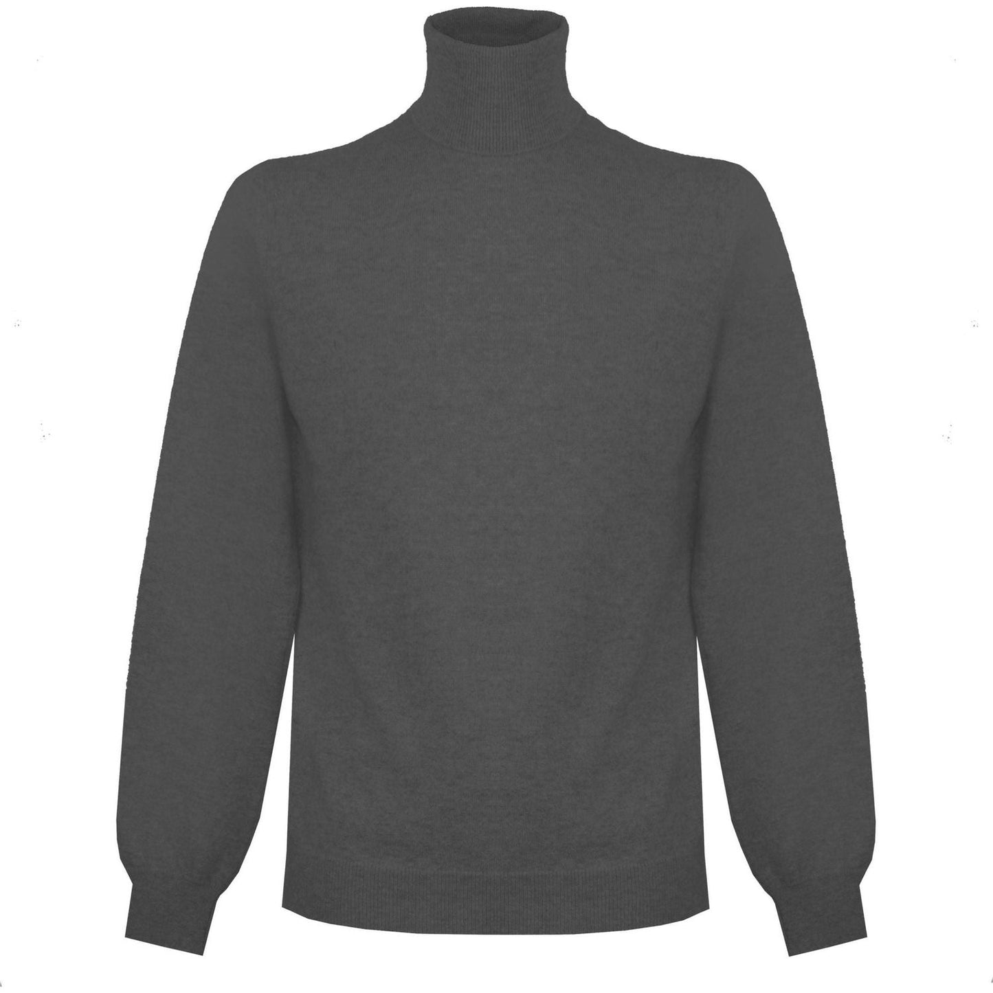 Malo Italian Cashmere High Neck Sweater - Gray gray-cashmere-sweater-2 MAN SWEATERS product-7512-2062063909-1-scaled-4af13174-383.jpg