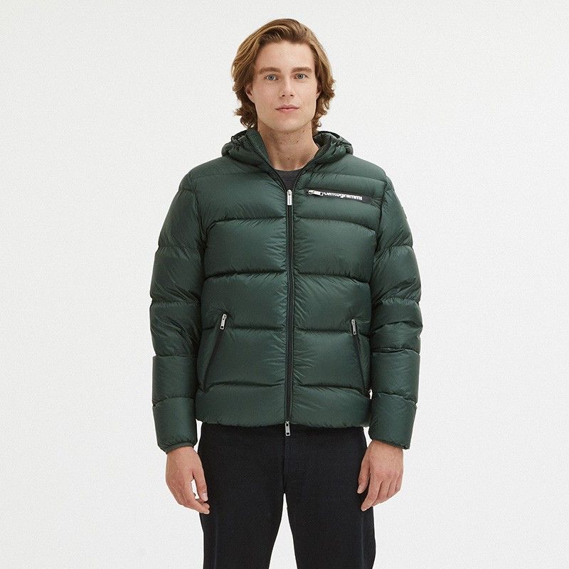 Centogrammi Sleek Dark Green Hooded Winter Jacket green-nylon-jacket-1 product-8323-748710645-13-792f408b-6d0.jpg