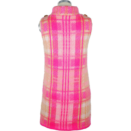 Elisabetta Franchi Chic Sleeveless Tartan Knit Dress with Pink Accents fuchsia-acrylic-dress product-8361-87900867-scaled-3773a0ae-a1c.jpg