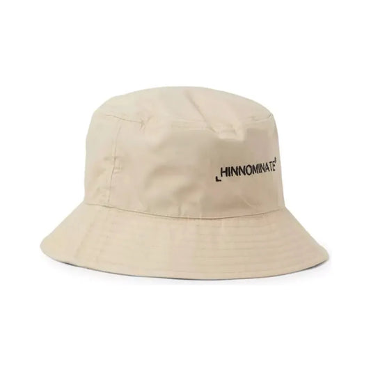 Hinnominate Beige Cotton Hat with Front Logo beige-cotton-hat-1