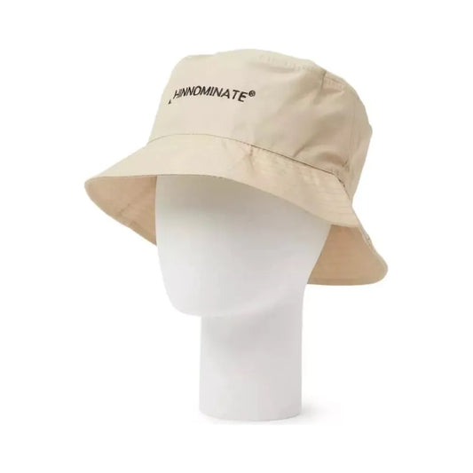 Hinnominate Beige Cotton Hat with Front Logo beige-cotton-hat-1