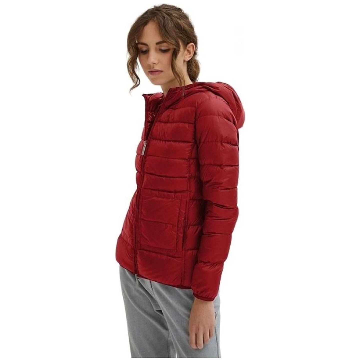 Centogrammi Elegant Ultra Light Hooded Down Jacket red-nylon-jackets-coat-2 product-8591-1065464587-23f1104a-143.jpg