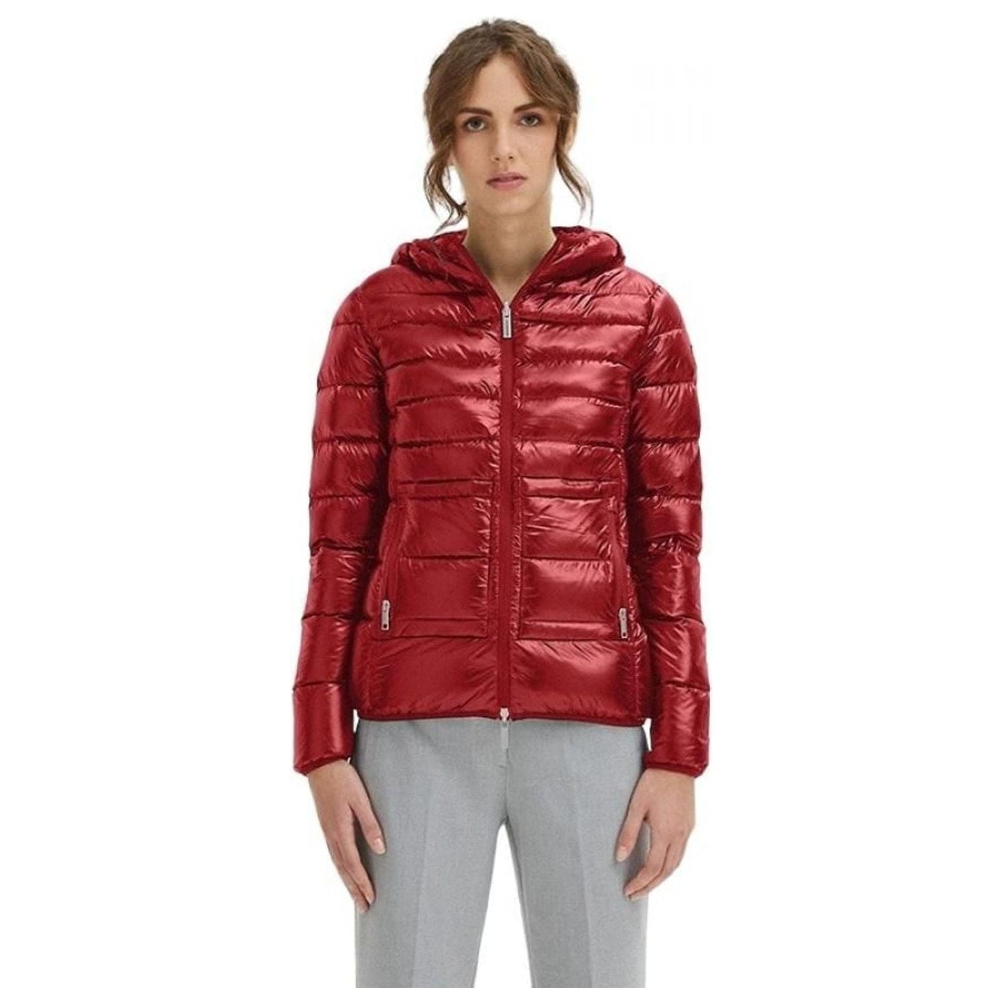 Centogrammi Elegant Ultra Light Hooded Down Jacket red-nylon-jackets-coat-2 product-8591-2073868789-585a1ea9-00d.jpg