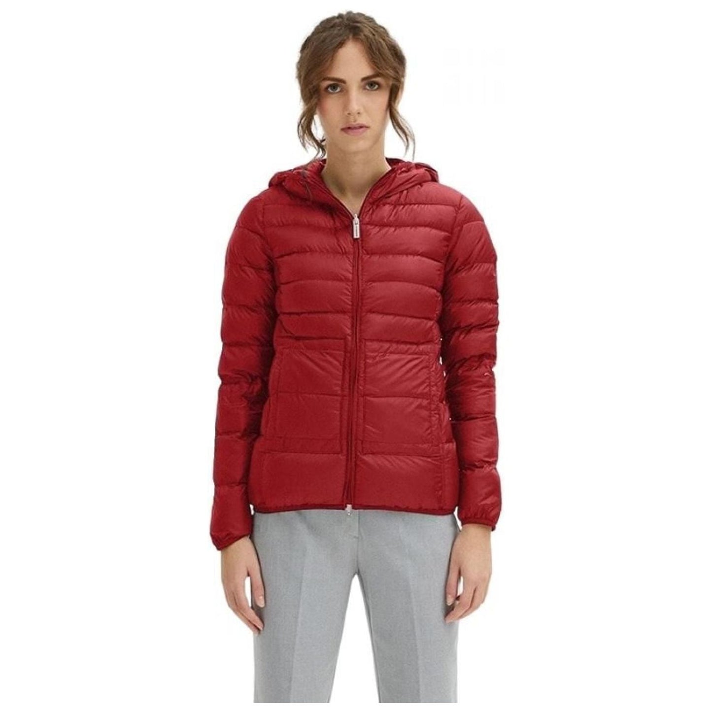 Centogrammi Elegant Ultra Light Hooded Down Jacket red-nylon-jackets-coat-2 product-8591-617119829-f63ec3d9-9b2.jpg