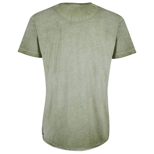 Yes Zee Garment Dyed Crew Neck Tee with Front Print green-cotton-t-shirt-3 product-9131-1151111490-0e30640c-229.jpg