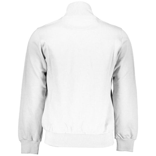 La Martina | Elegant Cotton Blend Zip Sweatshirt| McRichard Designer Brands   