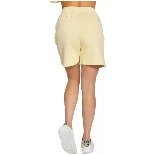 Hinnominate Chic Cotton Bermuda Shorts with Drawstring Waist yellow-cotton-short-2 product-9398-823860609-95107c40-595.webp