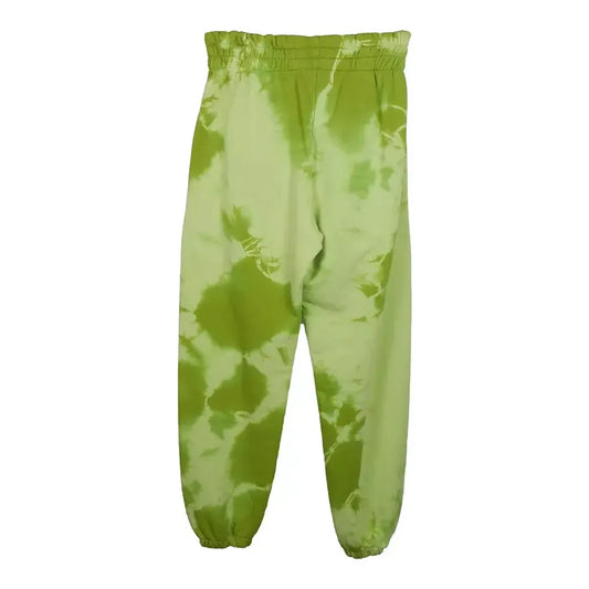 Hinnominate Iridescent Green Cotton Fleece Trousers green-cotton-jeans-pant-11 product-9465-37978125-4402ffe4-b82.webp