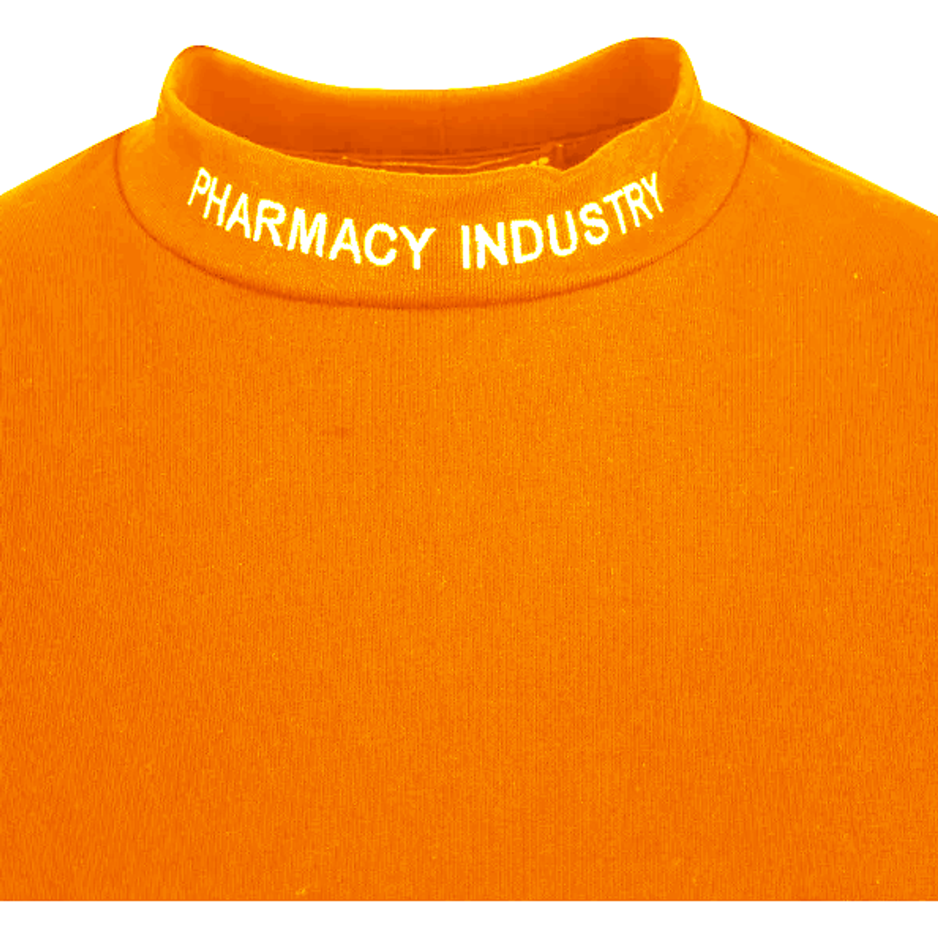 Pharmacy Industry Chic Embroidered Collar Tee orange-cotton-tops-t-shirt-3 product-9713-293172433-d8abb037-b35.png
