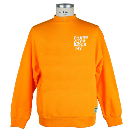 Pharmacy Industry Chic Orange Logo Crewneck Sweatshirt orange-cotton-sweater-4 product-9726-307856393-2ed57d32-f39.png