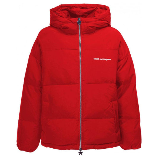Comme Des Fuckdown Chic Pink Puffer Jacket with Iconic Logo Print red-polyester-jackets-coat-3 product-9869-686690155-dc780cdb-ef0.jpg