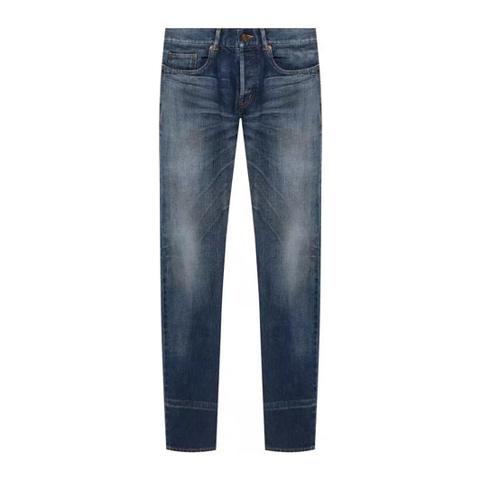 Saint Laurent Sleek Designer Denim for the Modern Man blue-cotton-jeans-pant-58