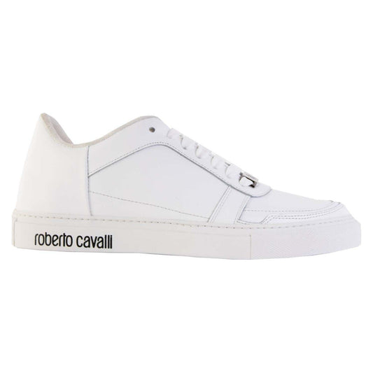 Roberto Cavalli Chic White Suede Sneakers logo-embossed-hi-top-sneakers-2 rit-2-0a48b08b-a41.jpg