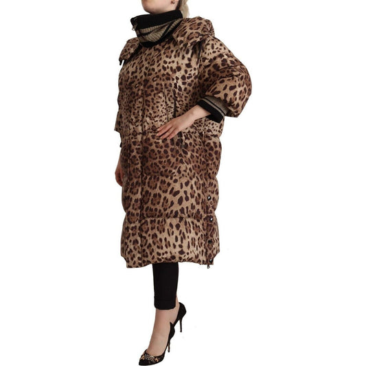 Dolce & GabbanaElegant Leopard Print Long JacketMcRichard Designer Brands£1649.00
