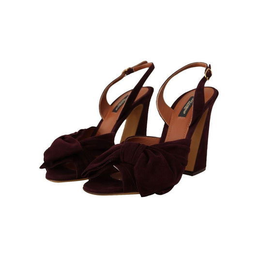 Dolce & Gabbana Elegant Purple Suede Heels Sandals dark-purple-suede-ankle-strap-sandals-shoes s-l1600-1-171-525f0f5a-1af.jpg