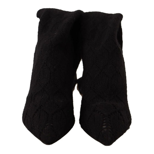 Dolce & GabbanaElegant Black Stretch Socks BootsMcRichard Designer Brands£729.00