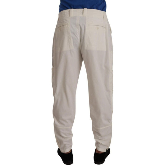 Dolce & GabbanaElegant Off White Cargo Pants - Regular FitMcRichard Designer Brands£549.00