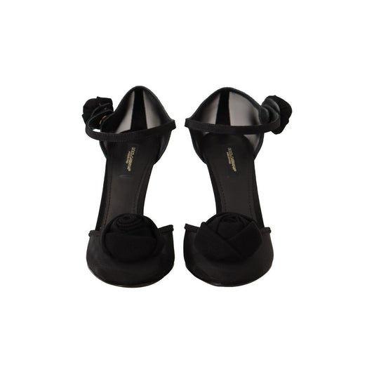 Dolce & Gabbana Elegant Black Mesh Heels Pumps black-mesh-ankle-strap-high-heels-pumps-shoes s-l1600-1-221-f7536006-fad.jpg