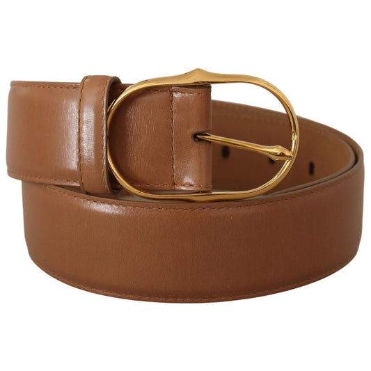 Dolce & Gabbana Elegant Gold Buckle Leather Belt brown-leather-gold-metal-oval-buckle-belt s-l1600-1-237-d2de446f-a96.jpg