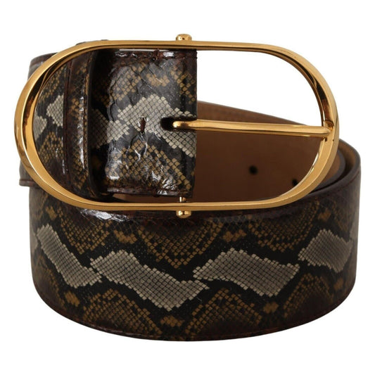 Dolce & Gabbana Elegant Gold Oval Buckle Leather Belt WOMAN BELTS brown-python-leather-gold-oval-buckle-belt s-l1600-1-277-8a85a034-74b.jpg
