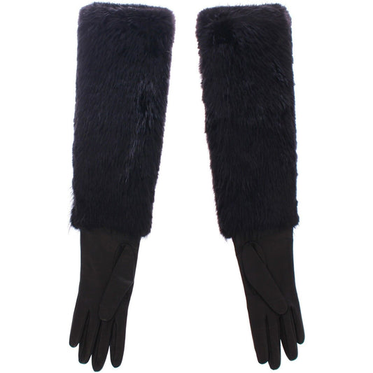 Dolce & GabbanaElegant Elbow-Length Beaver Fur GlovesMcRichard Designer Brands£599.00