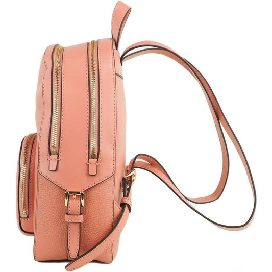 Michael Kors Jaycee Medium Sherbert Pebbled Leather Zip Pocket Backpack Bookbag jaycee-medium-sherbert-pebbled-leather-zip-pocket-backpack-bookbag