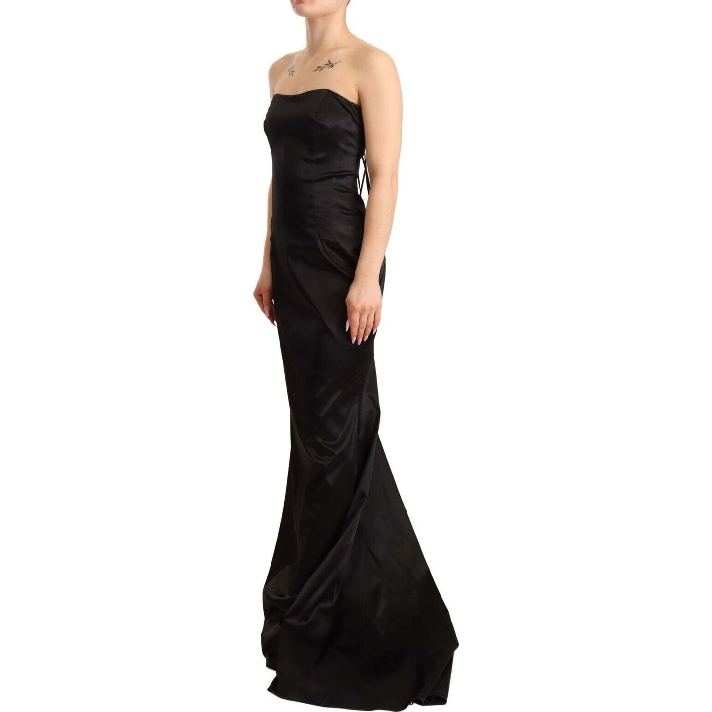 Dolce & GabbanaElegant Black Strapless Mermaid DressMcRichard Designer Brands£1869.00